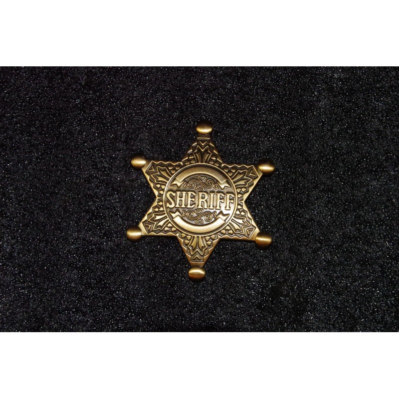 Old west Sheriff Badge Metal old west Costume Prop pin