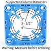 SimpliFrame Column Enclosure 3"- 4" - Easy-to-Use Column Framing System