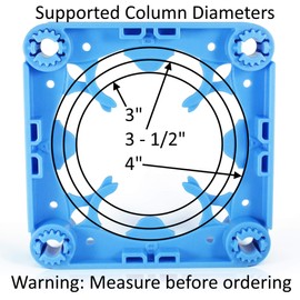 SimpliFrame Column Enclosure 3"- 4" - Easy-to-Use Column Framing System (Cover with Wood, Vinyl, Gypsum Board)