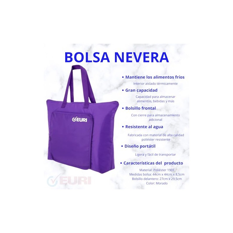 EURI | Foldable Cooler Bag | Portable Thermal Cooler Bag