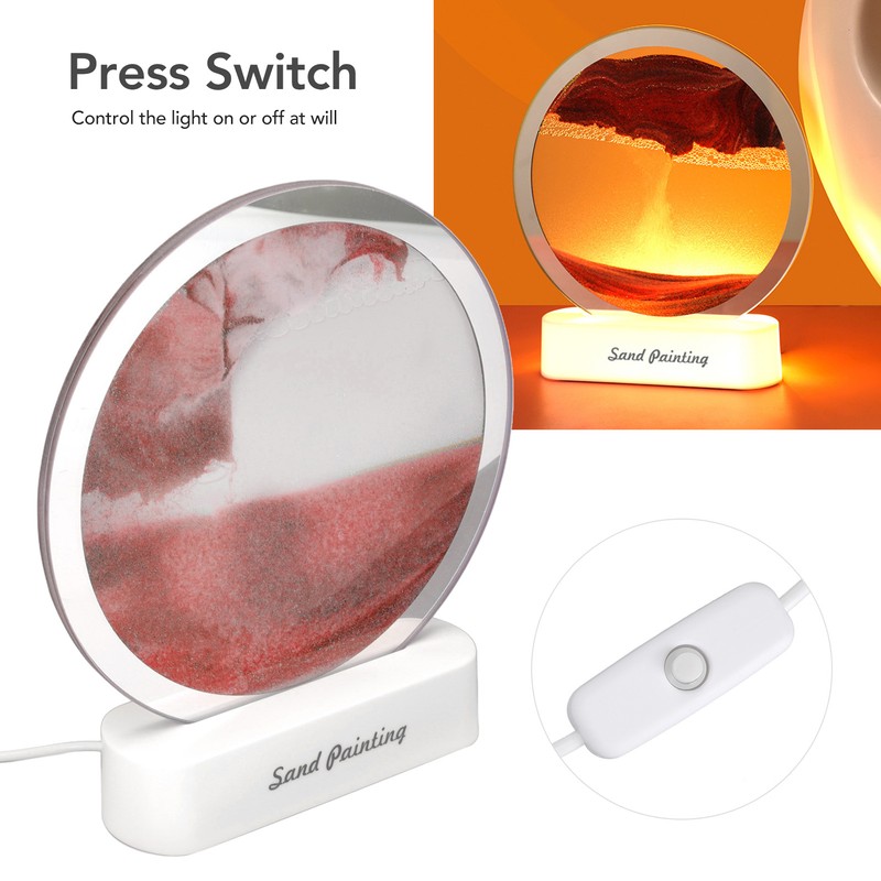 Quicksand Painting Light USB Plug in Eye Protection Art Decoration
