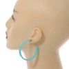 50mm D/Mint Acrylic/Plastic/Resin Hoop Earrings