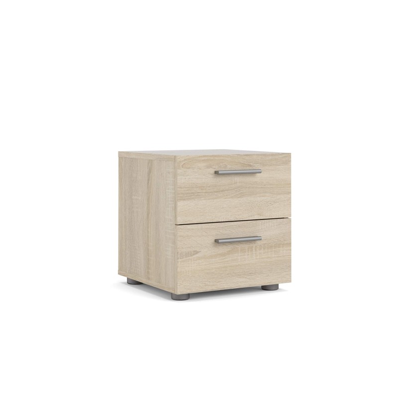 Tvilum 2 Drawer Nightstand, Oak Structure
