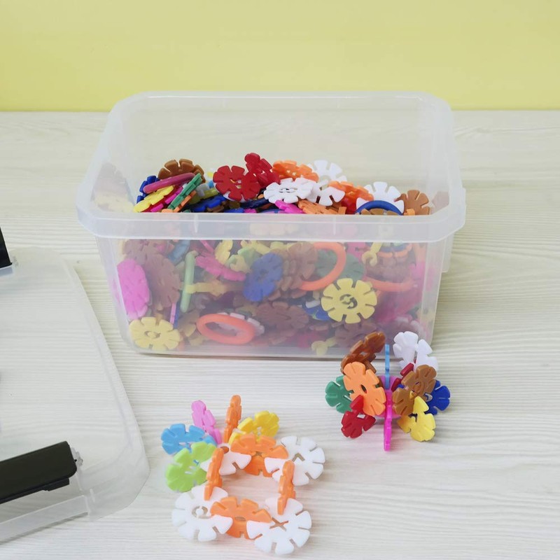 Cadineer 2L Mini Plastic Storage Boxes, Set of 4 Clear