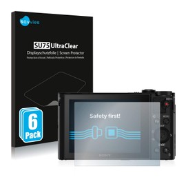 6x Screen Protector for Sony Cyber-shot DSC-HX90V Protection Film - Crystal-Clear, Bubble-Free