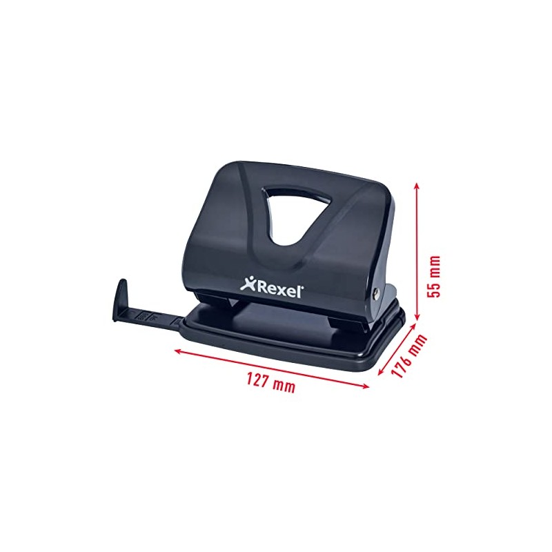 Rexel V220 Locher 2-fach Lochung aus Metall Kapazitä 20 Blatt