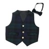 BRAW CLANS TARTANS Scottish Black Watch Tartan Boys Waistcoat -
