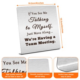 If you see me Coworker Gifts for Women Men Funny Office Desk Decor Sign Humorous Gifts for Colleagues Positive Office Desk Decor Inspirational Gifts for Friends Motivational Home Office Desk Decor