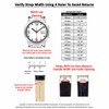 Ewatchparts 22mm Leather Watch Band Strap Compatible With Montblanc 4810