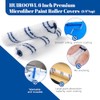 10Pcs 6 Inch Paint Rollers, Microfiber Paint Roller Covers with