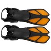 2pcs Adjustable Snorkel Fins Soft TPR Open Heel Long Diving