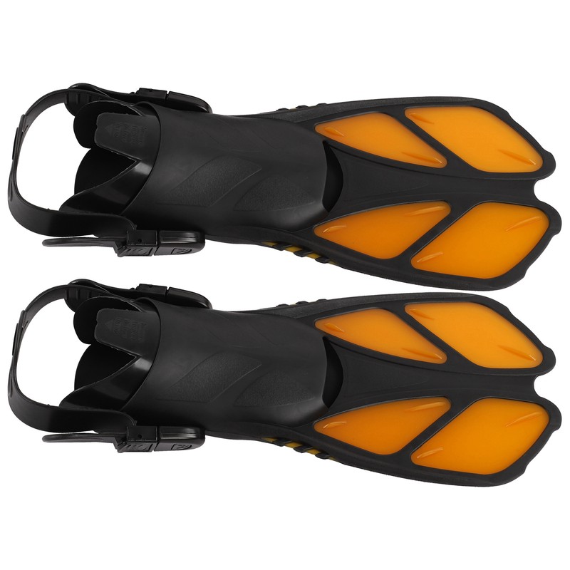 2pcs Adjustable Snorkel Fins Soft TPR Open Heel Long Diving