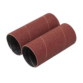 Draper 08405 Aluminium Oxide Sanding Sleeves, 50 x 115mm, 80 Grit (Pack of 2), Red