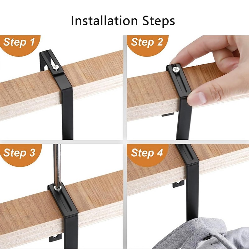 UtySty 2 Pack Coat Hooks Cubicle Wall Mount Double Hook