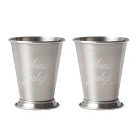 Cambridge 94756STSDS Stainless Steel Mint Julep Cups, Set Of 2