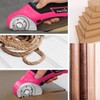 SnapFresh Cordless Electric Scissors, 4V Mini Cardboard Cutter (Hot Pink)