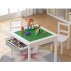 UTEX Wooden 2 in 1 Kids Construction Play Table and