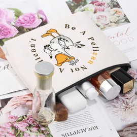 CMNIM Pelican Merchandise Pelicans Lover Gifts Be A Pelican Not A Pelican't Pelican Makeup Bag Funny Bird Animal Toiletry Bag (Pelican MB)