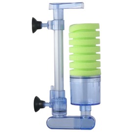 GetCoupon Biochemical Sponge Filter, Ultra Quiet Aquarium Air Pump Bio Sponge with 2 Suction Cups, Fish Tank Foam Filter