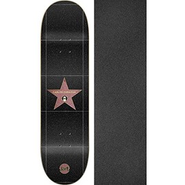 Jart Skateboards Carlos Zarazua Fame Skateboard Deck - 7.75" x 31.6" with Black Magic Black Griptape - Bundle of 2 Items