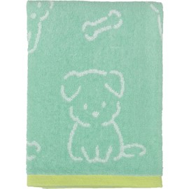 Hayashi BO474904 Bath Towel, Approx. 23.6 x 47.2 inches (60 x 120 cm), Moa Puffy Dog