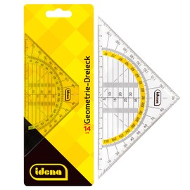 Idena 602035 Geo Triangle 14 cm without Handle Transparent
