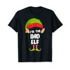 Funny Bad Elf Matching Family Group PJ Christmas T-Shirt, black
