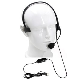 CENMIGO Wired Headset with Noise Cancelling Mic, USB Connectivity, Plug & Play for PC/Laptop, Conference & Online Learning