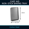 Chef Aid Non-Stick Carbon Steel Baking Tray, Durable Non Stick