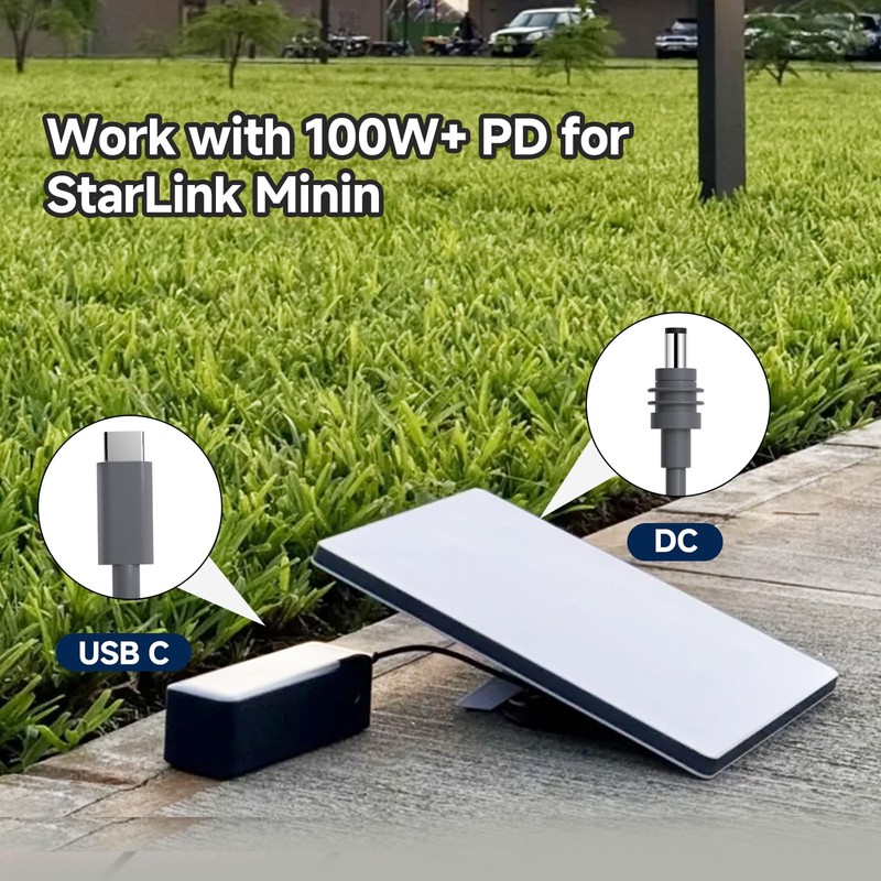 StarLink Mini Power Cable, 100W USB C to DC Cable