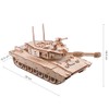 GuDoQi 3D Wooden Puzzle, Model Tank, Wooden Construction Kit, Tank