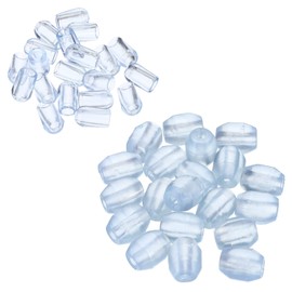 PATIKIL Kitchen Sink Rack Feet, 1Set/20Pcs 4mm ID Plastic Sink Protector Feet with 20Pcs Bumpers Cover for Sink Rack Grid, Clear