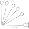 KOMUNJ Pack of 20 Stainless Steel Kebab Skewers, Roller Needles,