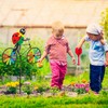Relaxdays Animal Pinwheel, Garden Windmill with Ladybug Design, Children, Balcony