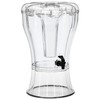 Buddeez Clear Drink 3.5 Gallon Plastic Beverage, Comes with Stand,