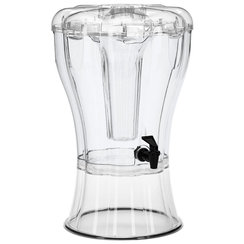 Buddeez Clear Drink 3.5 Gallon Plastic Beverage, Comes with Stand,