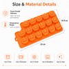 Halloween Pumpkin Silicone Molds for Baking – 2-Pack 18-Cavity Candy