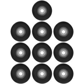 Supvox 10 x Bearing Wheel Deck Pressure Roller for Recorder Pressure Roller for Cassette Deck Pressure Roller for Audio Screen Window Writing Roller Video Recorder Radio Plastic