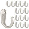 IBosins 15PCS Coat Hooks Wall Mounted Single Prong Robe Hook