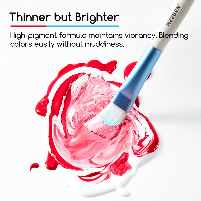 MEEDEN Mars Black Acrylic Paint: Matte Finish 250ml/8.45oz Soft Body