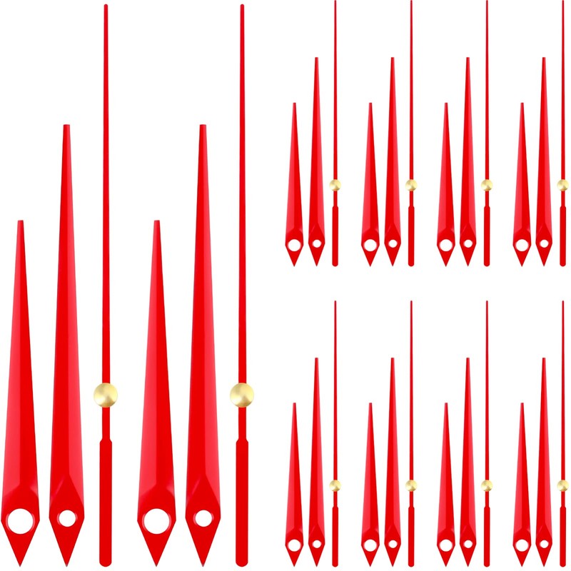 Hemobllo 10 Sets DIY Wall Clock Needles Mute Clock Pointers