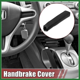 Motoforti Car Brake Sleeve Handbrake Black Faux Leather for Honda Civic 06-11 Long-lasting