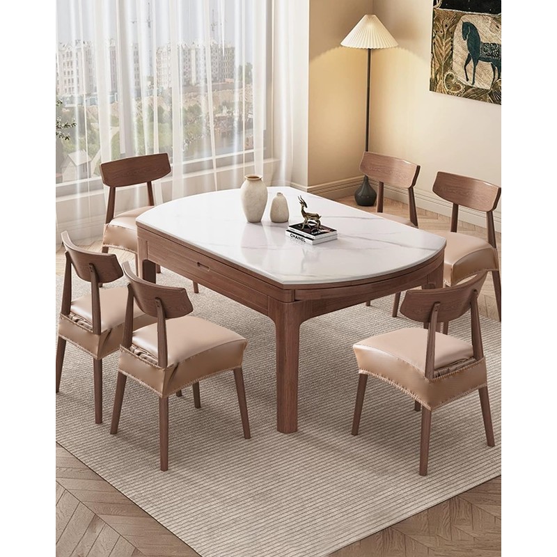 Genina Dining Chair Covers Set of 4, Waterproof PU Leather