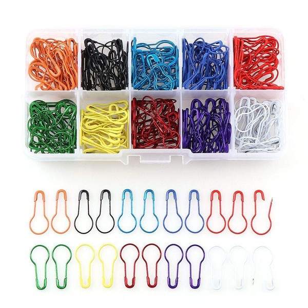 300 pieces alloy colourful safety pins, pumpkin pear pins, calabash,