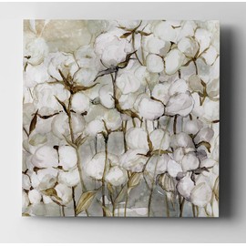 WEXFORD HOME Cotton Field Gallery Wrapped Canvas Wall Art, 40x40