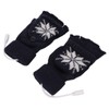 USB Heating Gloves Full Half Fingerless Knitting Double Side Warm