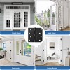3 Pack Matte Black Door Hinges 4 Inch, Exterior Door