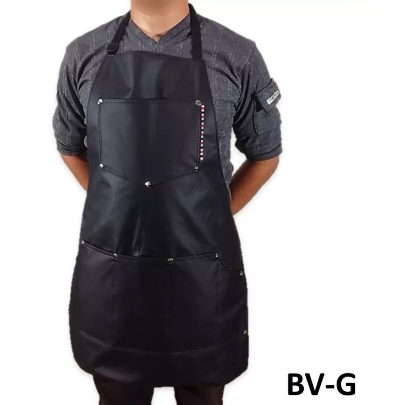 Benitez S.J.T. 10 Mandiles Barbero Vini Piel Delantal Estilista Barber