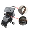 Set of 4 Pushchair Handle Covers Made of PU Leather