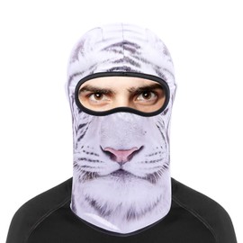 Cutewing Animal Balaclava Mask 3D Printed Full Face Mask Cool Full Head Balaclava UV Protection Face Cover Cooling Neck Gaiter with 3PCS